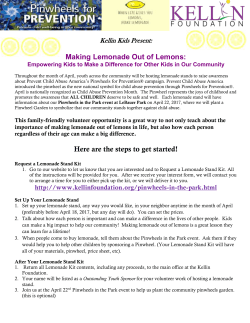 Making Lemonade Out of Lemons: Here are the steps to get started!