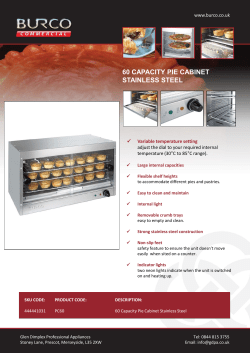 60 CAPACITY PIE CABINET STAINLESS STEEL