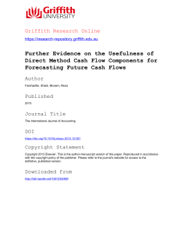 Further Evidence on the Usefulness of Direct Method Cash Flow