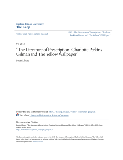 The Literature of Prescription: Charlotte Perkins - The Keep