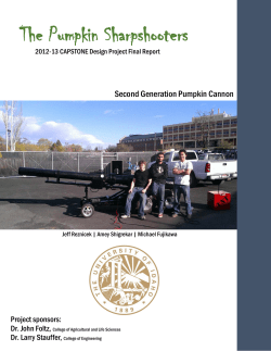 The Pumpkin Sharpshooters - Interdisciplinary Capstone Design @ UI