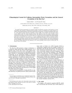 Climatological Coastal Jet Collision, Intermediate Water Formation