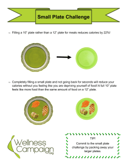 Small Plate Challenge - WellnessCampaign.org