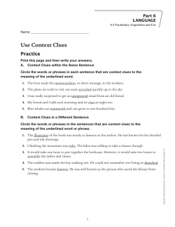 Use Context Clues - Macmillan/McGraw-Hill