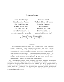 Biform Games - Columbia University
