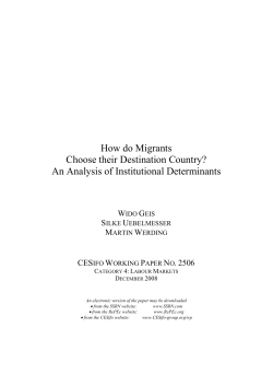 CESifo Working Paper no. 2506