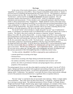 Part 1 of Inertia in the Grand Piano Action