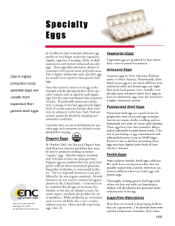 Specialty Eggs - American Egg Board