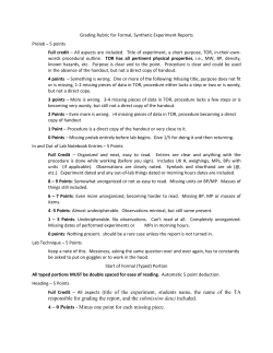 Grading Rubric for Lab Reports