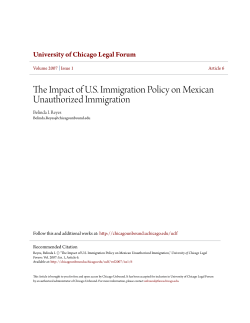 The Impact of U.S. Immigration Policy on Mexican Unauthorized