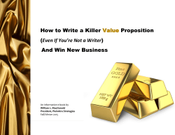 How to Write a Killer Value Proposition