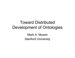 Toward Distributed Development of Ontologies pdf, 564kb