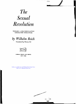Sexual Revolution - Wilhelm Reich Infant Trust