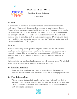 Problem of the Week - Sino Canada School