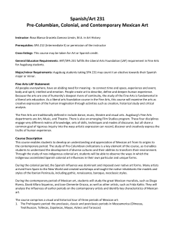 Pre-Columbian, Colonial, and Contemporary Mexican Art