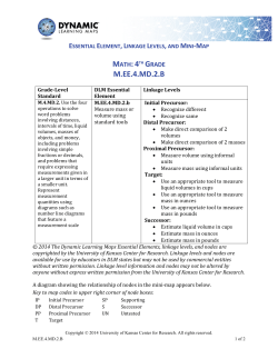 4.MD.2.b Measure mass or volume using standard tools.