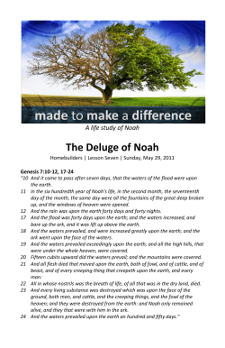 The Deluge of Noah