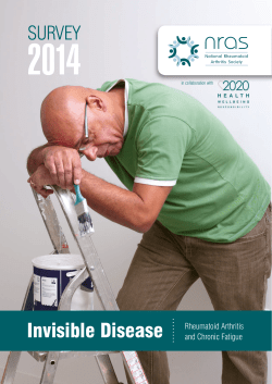 Invisible Disease: Rheumatoid Arthritis and Chronic Fatigue Survey