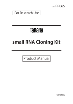 small RNA Cloning Kit