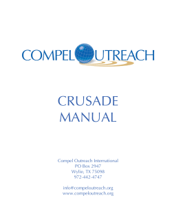 CRUSADE MANUAL - Compel Outreach