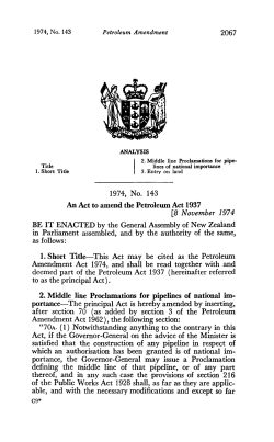 1974 No 143 Petroleum Amendment