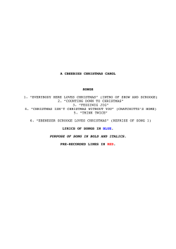 a cbeebies christmas carol songs