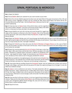 a detailed itinerary