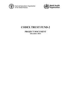 codex trust fund-2 - World Health Organization