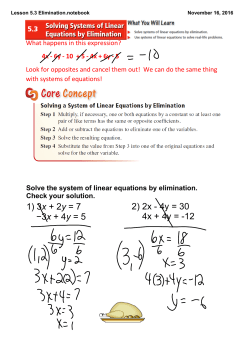 Lesson 5.3 Elimination.notebook