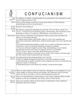 2017 Completed Confucianism Graphic Organizer Notes