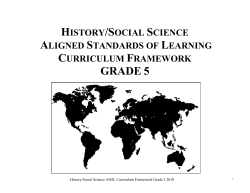 History Curriculum Framework G5