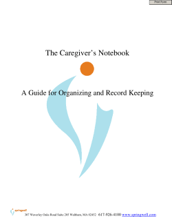 The Caregiver`s Notebook