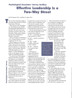 Effective Leadership is a Two-Way Street