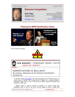 Playing the BPM Gamification Game
