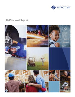 2015 Annual Report - Selective Insurance