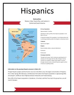 Nationalities: Mexico, Cuba, Puerto Rico, and nations in Central and