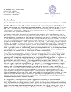 Council of Prison Locals, AFGE - Families Against Mandatory