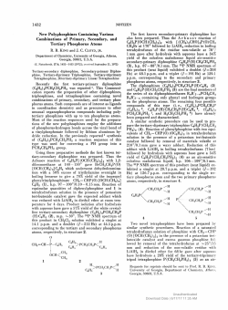 New Polyphosphines Containing Various
