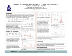 Studies of Stoichiometric Monobenzylation of Cross