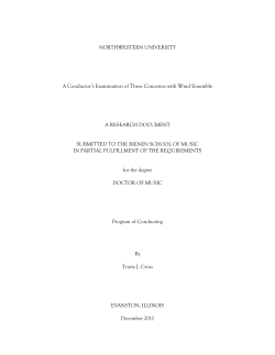 A Conductor`s Examination of Three Concertos