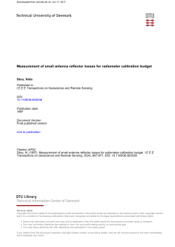 Measurement of small antenna reflector losses for