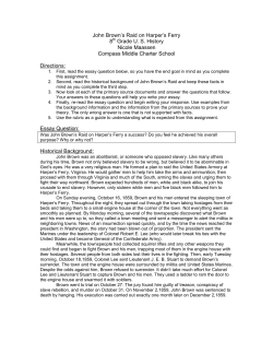 John Brown`s Raid on Harper`s Ferry