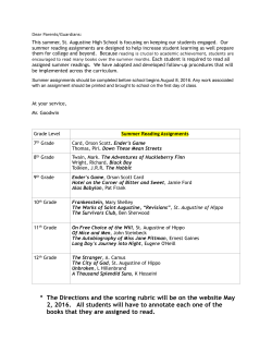 2016 Summer Reading Assignments