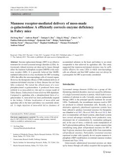 Mannose receptor-mediated delivery of moss-made &alpha;