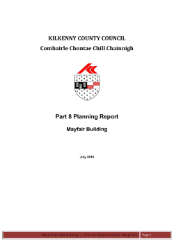 Mayfair Part 8 Report - Kilkenny County Council