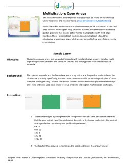 Multiplication: Open Arrays
