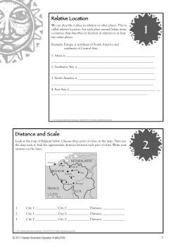 Distance and Scale Relative Location