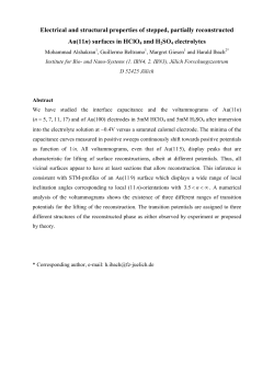 Electrical and structural properties of stepped, partially reconstructed