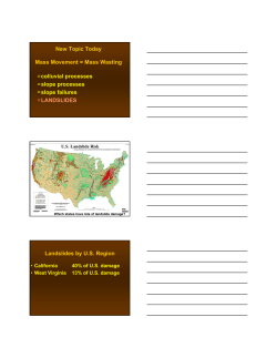 Landslides