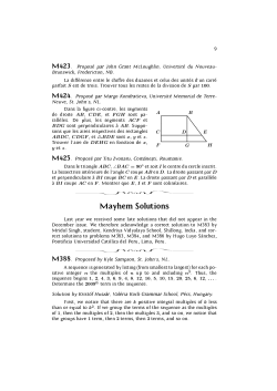 Mayhem Solutions - Canadian Mathematical Society
